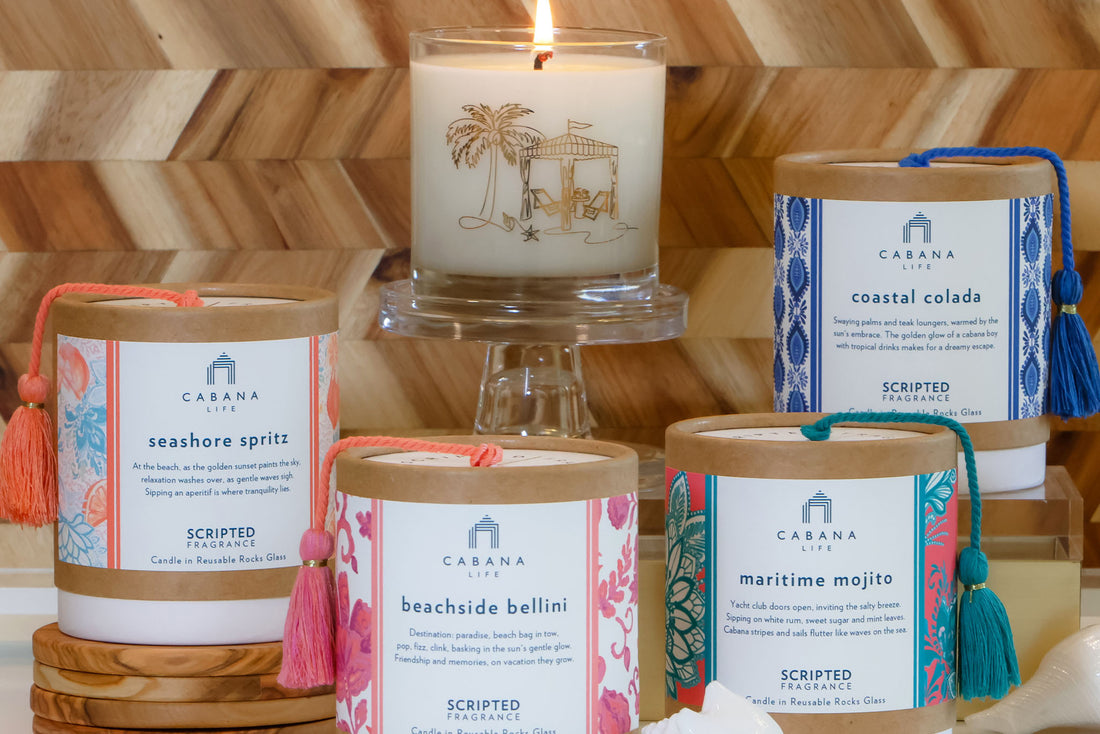 Cabana Life x Scripted Fragrance Cocktails & Cabana Candle Collaboration