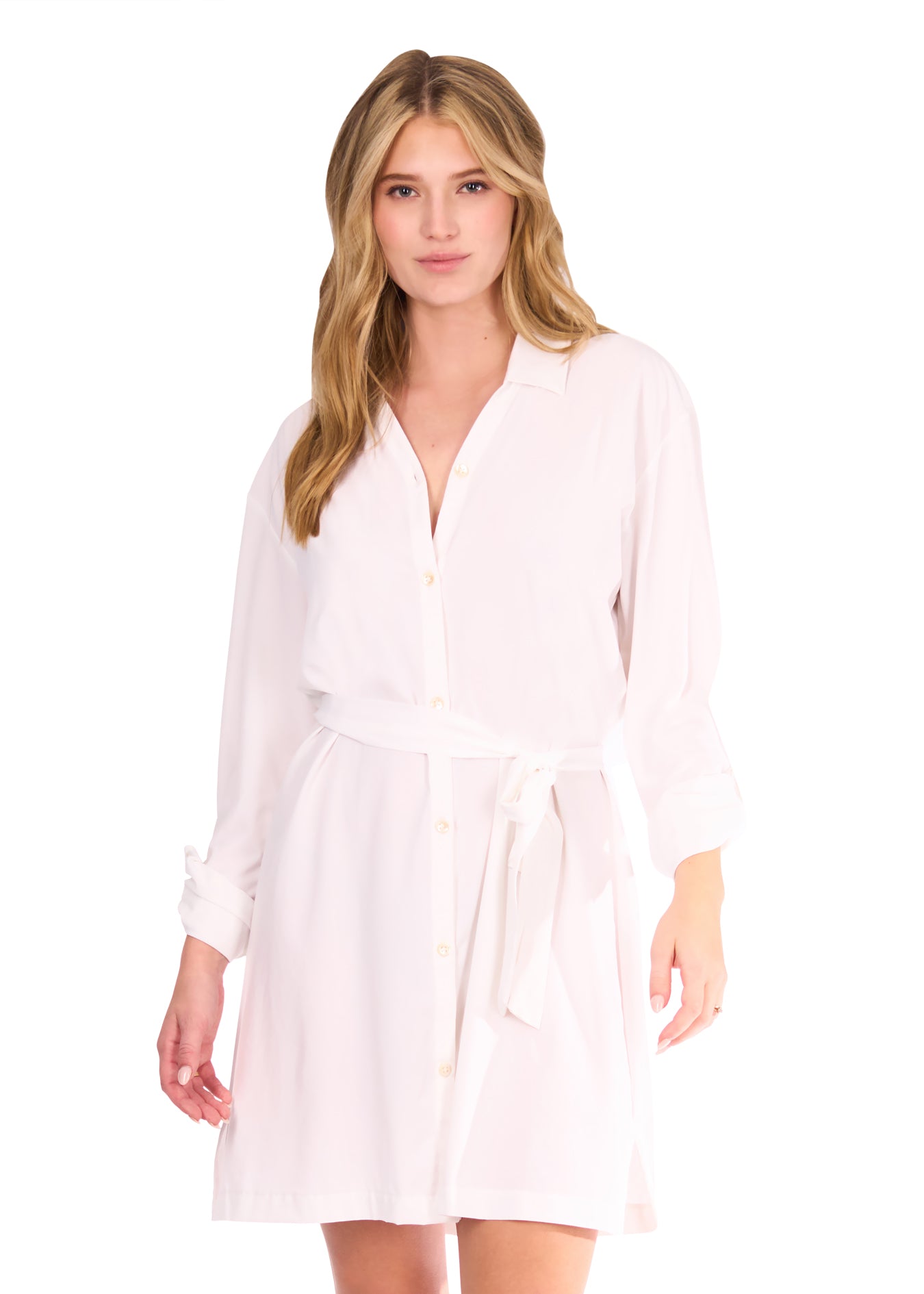 White Button Down Shirt Dress | Cabana Life