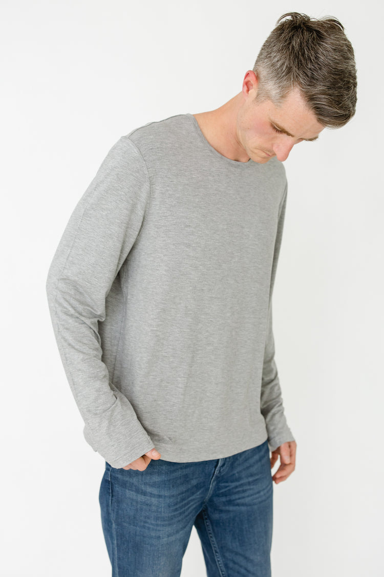 Grey Bamboo Long Sleeve Sun Shirt