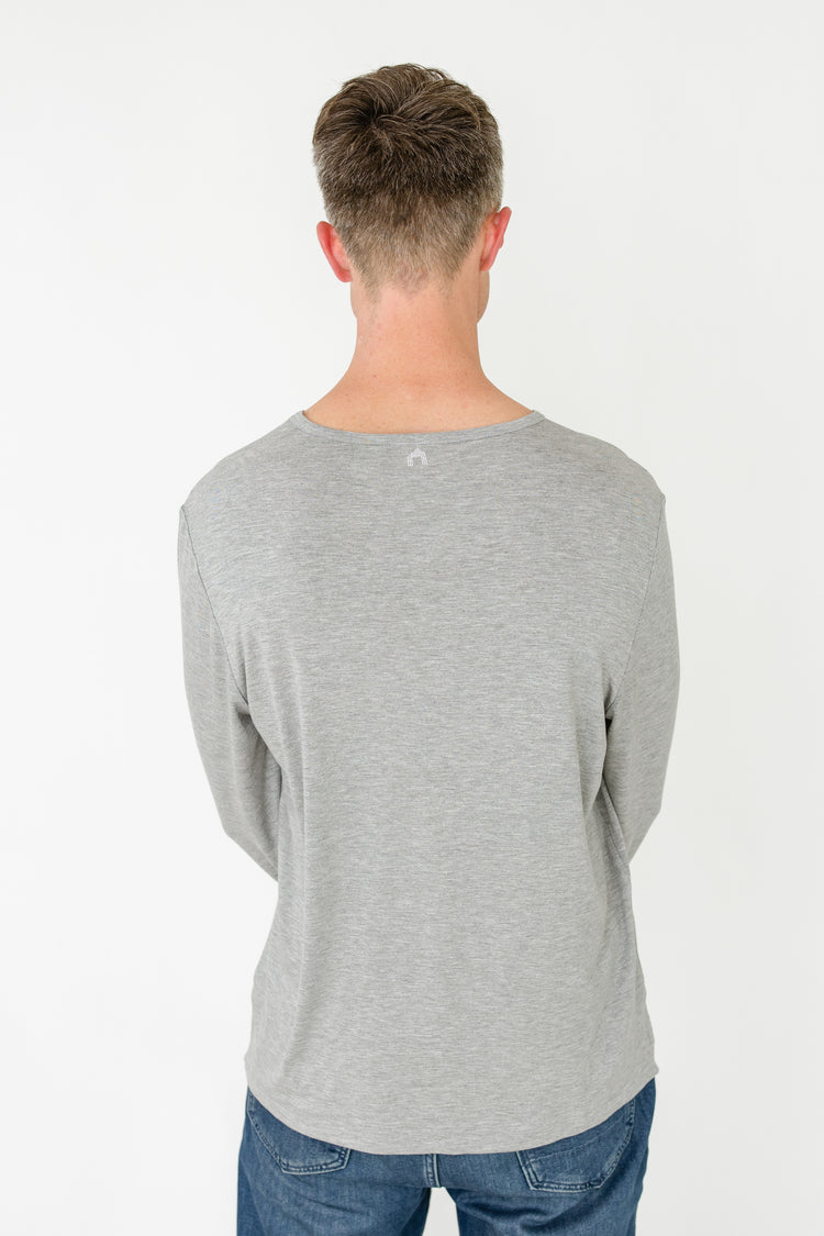 Grey Bamboo Long Sleeve Sun Shirt