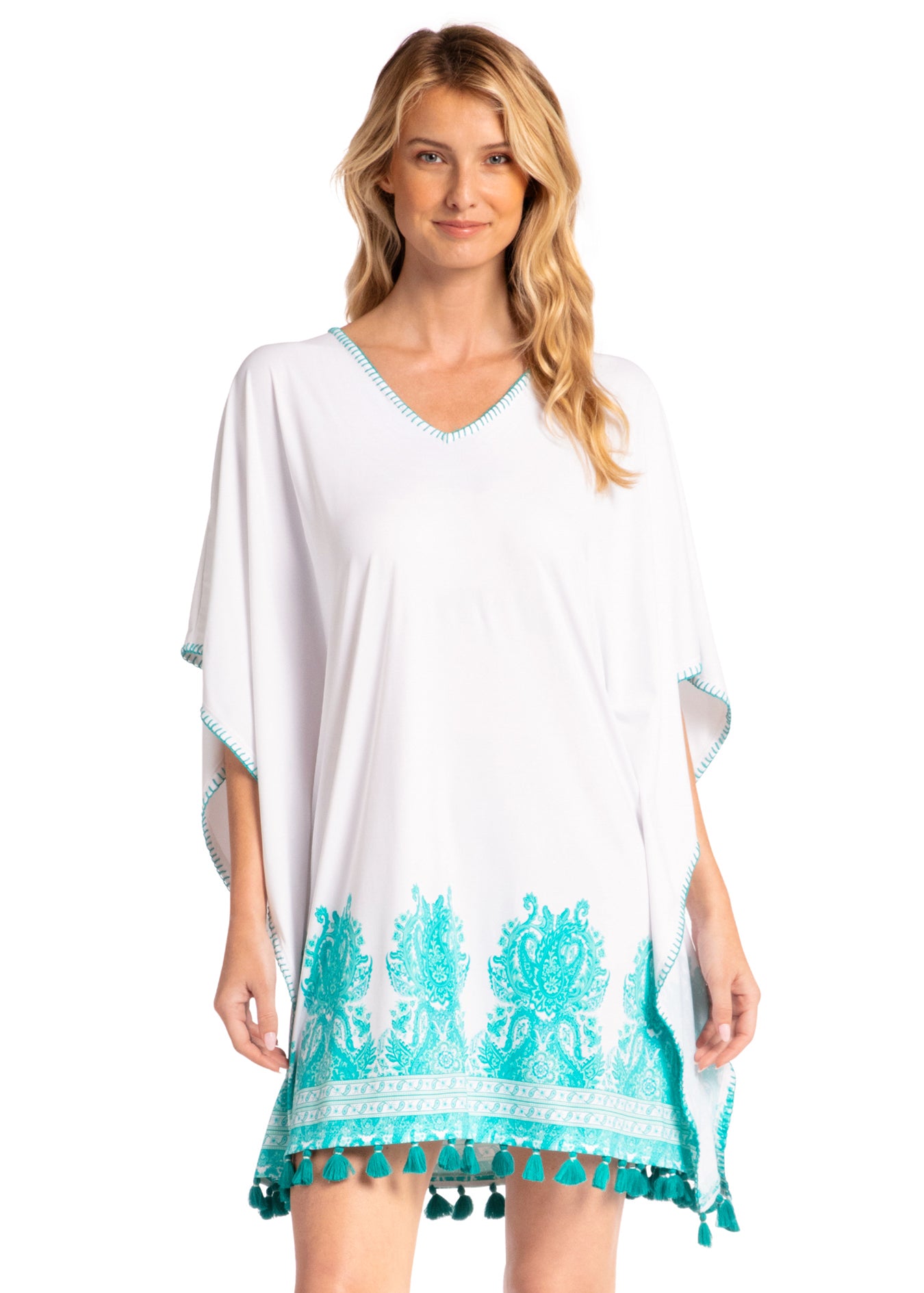 Fisher Island Embroidered Cover Up