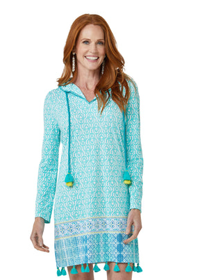 Coastal Cottage Hooded Cover Up