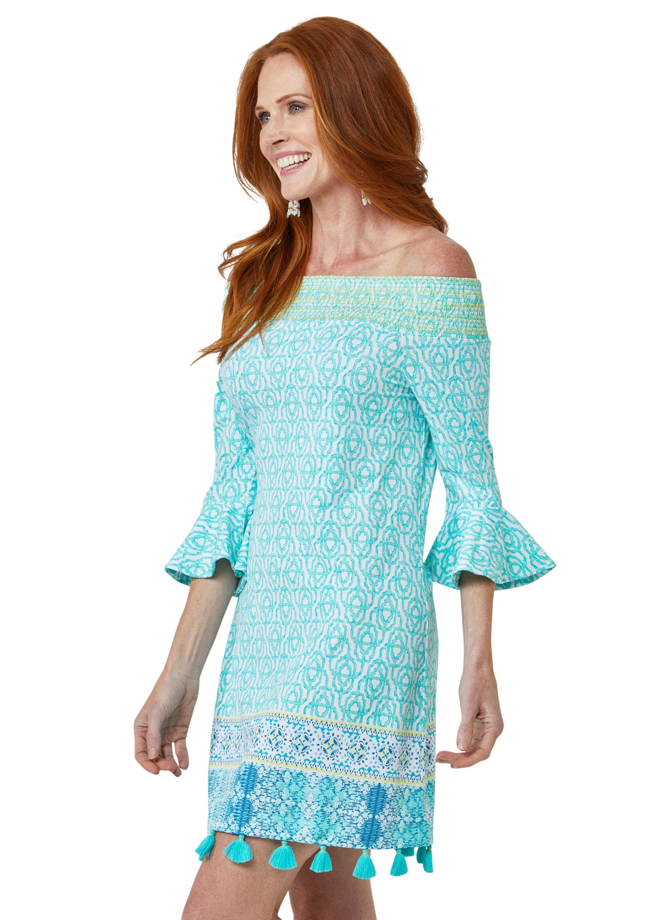 Coastal Cottage Off The Shoulder Dress